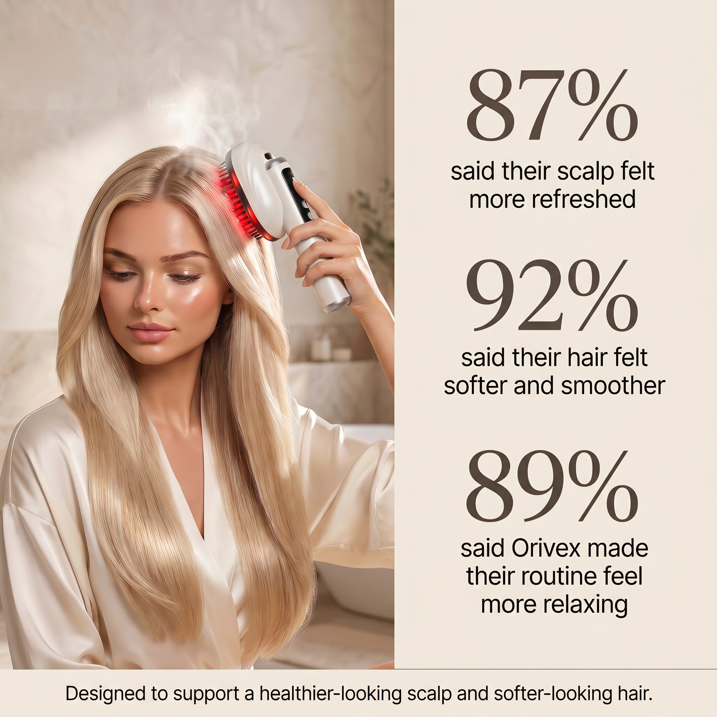 Orivex™ 3-in-1 Steam Hair Therapy Brush